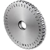 LianShareGL Steel Character Printing Wheel for Manual Marking - 2-6MM Size Range, Metal Label Nameplate for Signage(B,2mm)