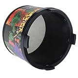 Omquot Fine 8 Inch Empty Floor Drum with Excellent Percussion Sound for Children, Music Education Instruments, Wood Ring and Polyester Leather, from 3 Years, Colorful