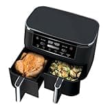 Air Fryer, Foodi 6-in-1 XL 2-Basket, With DualZone Technology, 1700 Watts, Non-Stick, Black - Temperature Range: 105°F–400°F, Cleaning: Easy-to-clean Baskets And Dishwasher-safe Crisper Plates