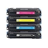 XcjyOPB Toner Cartridge Set Q6000A Q6001 Q6002 Q6003 124A Compatible with Color Printers 1600 2600n 2605 2605dn 2605dtn