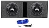 Sundown Audio SA-10 V.3 Bundle: (2) 10 in 3000-Watt Peak/1500-Watt RMS Subwoofers, RDV10 Dual 10 in 1.1 cu ft Vented Subwoofer Enclosure, K2 Dual Sub Box Installation Kit, 4-Items