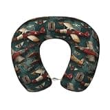 Hekroxu Airplanes and Aviation Signs (2) Print Travel Pillow Pure Memory Foam Neck Pillow Airplane for Traveling,Car, Train,Napping,Traveling,Washable Cover