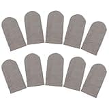 Homoyoyo 10pcs Sweat-Resistant Nylon Finger Sleeves for Gaming and Touchscreen Phones, Ultra-Thin Design to Reduce Friction and Enhance Control for Adults