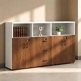YCZYCZ Lateral File Cabinet with Lock, Metal Office Storage Cabinet, 2 Drawer Lateral File Cabinets for Home Office, A4 Letter Size, Heavy Duty Steel Filing Cabinet for Documents Storage