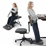 Newtral Standing Mate Chair, 6-in-1 Ergonomic Standing Desk Chair, Adjustable Sit Stand Lean Perch Saddle Stool with Flip Backrest, Dynamic Posture Support & Built-in Anti-Fatigue Design