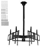 Xevaldric Full Motion TV Wall Mount for 32-70 Inch Flat Screen Displays Pull Down TV Mount Over Fireplace Support 3 Screens Max VESA 600x400mm 330 Lbs Capacity