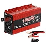 1000W Car Power Inverter, Pure Sine Wave DC 12V to 220V AC Converter, 2000W Peak, Aluminum Alloy Shell, Digital Display, Multiple Protection, Portable for Travel, Camping
