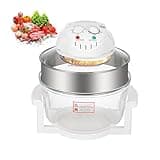Multi-function Halogen Oven,0-250°C & Timer,Multi-purposeTurbo Convection Oven Roaster Steamer,Halogen Oven Countertop Great for French Fries & Chips(12L)
