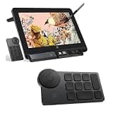 XPPen Artist Pro 16 Gen2 2.5K 16 inch QHD Drawing Tablet & Mini Keydial ACK05 Wireless Shortcut Keyboard