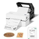 Labeer Label Printer with Holder, 4x6 Wireless Bluetooth Thermal Shipping Label Printer for Small Business White (White)