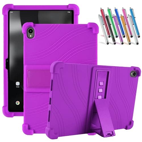 elitegadget Case for onn 11" Core Tablet (2026 Model) - Soft Slim Lightweight Protective Silicone Stand Cover Case and 1 Random Color Stylus (Purple)