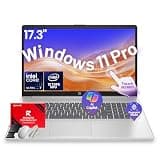 HP 17-inch Touchscreen AI Laptop – Intel 12-Core Ultra 7 255U (UP to 5.2GHz) with 12 Tops NPU, 16GB DDR5, 1TB SSD, 17.3" HD+ Touch Display, Fingerprint Reader, Backlit KB, Win 11 Pro/Accessories