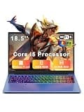 XNQ Laptop Computer, 18 Inch Gaming Laptop 2026, Window 11 Pro Lap Top PC, Core i5-1038NG7, 16GB RAM 1TB TF Expand, 512GB SSD, 1080p FHD IPS, Fingerprint, Wifi6 Business, School, Work, Student, Kids