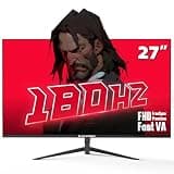 Raywego 27 Inch Gaming Monitor 180Hz Refresh Rate – Fast VA 1080p with 4000:1 Contrast Ratio, Adaptive-Sync, HDMI/DP/USB, VESA Mountable, 3-Side Borderless, FPS/RTS Game Modes