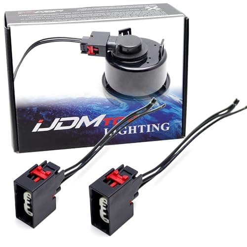 iJDMTOY One Pair OE-Spec 3157 Front Turn Signal Light Connector Plug Adapter w/ 3-Wire Pigtail Compatible With Jeep 2007-2018 Wrangler JK JKU