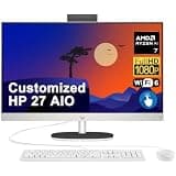 iCarp Customized Desktop Made with HP 27 AIO Desktop 27" FHD Touch (99% sRGB) AMD 8-core Ryzen AI 7 350 (50 Tops) 32GB/64GB RAM 1TB/2TB/4TB SSD for Creator Designer Business Professional Work Win11