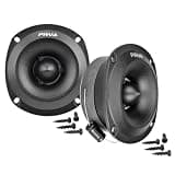 PRV AUDIO Super Tweeters for Car Audio, 3.5 Inch Bullet Tweeter Pair 240 Watts, PRV TW350Ti-4 Slim Titanium PRO Shallow Tweeters Speakers 4 Ohm - Ultra Slim Easy to Mount