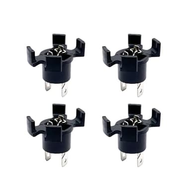 4 Pcs H1 Headlight Bulb Socket Adapters, Front Headlamp Socket Retainer Holder Compatible with Honda RSX 2002-2006 Odyssey 2005-2008 Replaces 33116S6M003 33116-S6M-003