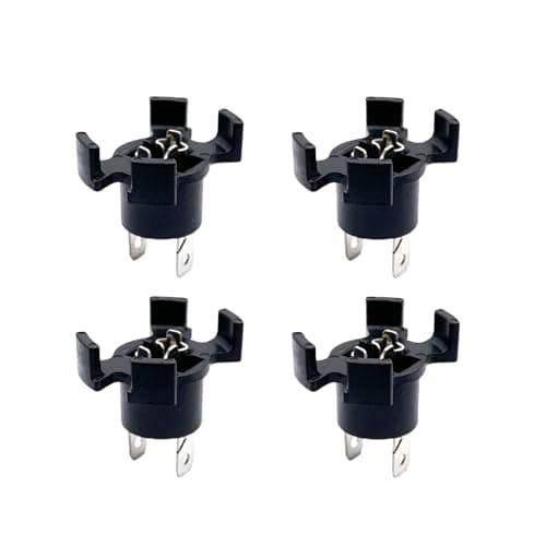 4 Pcs H1 Headlight Bulb Socket Adapters, Front Headlamp Socket Retainer Holder Compatible with Honda RSX 2002-2006 Odyssey 2005-2008 Replaces 33116S6M003 33116-S6M-003
