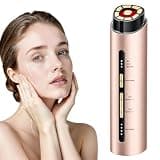 Microcurrent Facial Device, 3 Modes Red & Blue Light Therapy for Face and Neck, Face Massager Smart Temperature Control, 1800mAh Rechargeable for Home & Travel Use, Skincare Gift