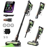 SunSare Cordless Vacuum Cleaner, 55KPa 650W 70Mins Vacuum Cleaner for Home, V-Anti-Tangle Stick Vacuum with Scented Tablet, Upgraded dust Emptying Cup, Vacuum Cordless for Pet Hair/Carpet/Floors