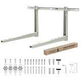 SMOQIO Mini Split Wall Mounting Bracket, Mini Split Brackets for Outside for 6000-36000 BTU Minisplit/Air Conditioner/Heat Pump (Max 550 LBS), Pre-Drilled 16" Holes to Match U.S. Wall Stud Standard