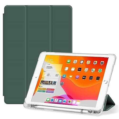 yixinA Case for Lenovo Tab P11 Pro (TB-J706F/716F) 11.5" Tablet Case,TPU Slim Cover Auto Wake/Sleep Smart Case w/Pencil Holder Shockproof Cover with Clear Back Shell(Dark Green)