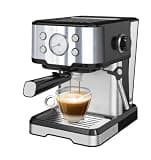 HousesAid Espresso Machine with Milk Frother, Adjustable Steam & Cup Warming Tray – Professional Coffee Maker for Home & Office