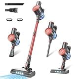 Tipdiy Cordless Vacuum Cleaner with Self-Standing, 40KPA Stick Vacuum Cleaners for Home, 8-in-1 Lightweight Rechargeable Vacuum, 7-Layer Filtration,Ideal for Carpet, Pet Hair, Hardwood Floors
