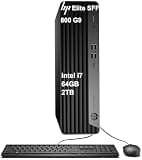 HP Elite SFF 800 G9 Business Desktop PC (Intel 20-Core i7-14700 VPro (> i9-12900), 64GB DDR5 RAM, 2TB SSD, UHD Graphics 770), Small Form Factor for IT, Enterprise, 2x DisplayPort, Ethernet, Win 11 Pro
