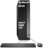 HP Elite SFF 800 G9 Business Desktop PC (Intel 20-Core i7-14700 VPro (> i9-12900), 64GB DDR5 RAM, 2TB SSD, UHD Graphics 770), Small Form Factor for IT, Enterprise, 2x DisplayPort, Ethernet, Win 11 Pro