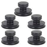 MERRYHAPY 5pcs Black Rubber Singing Bowl Handles with Wear-resistant and Good Resilience Features for Bowl Lifting and Handling, for Friends Who like Buddhism