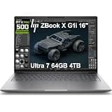 HP ZBook X G1i Mobile Workstation AI Laptop (16" FHD+, Intel 16-Core Ultra 7 255H, NVIDIA RTX PRO 500 Blackwell 6GB, 64GB DDR5, 4TB SSD), IR webcam, 3-Yr WRT, Wi-Fi 7, Win 11 Pro (NextGen Zbook Power)