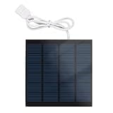 Yinhing 5W 6V Portable Solar USB Solar Panel for Phones Power Banks Fans LED Lights High Efficiency Monocrystalline for Camping Hiking Travel