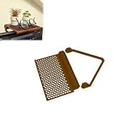 Adjustable Monitor Shelf with Retractable Arm Storage – Universal Fit, Height-Adjustable, Space-Saving, Easy to Assemble