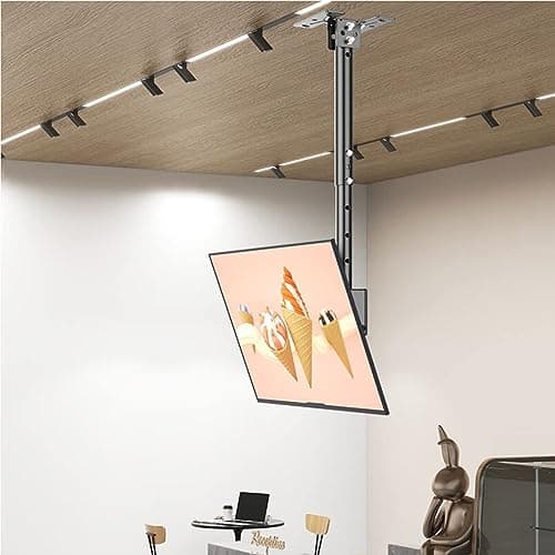 YUZDNM Ceiling TV Mount - 360 Deg Rotation Tilt Swivel TV Mount, Ceiling TV Mount, Fits 26-60 Inch TVs, VESA Max 400x400mm, Load 50Kg/110Lbs (Size : 1M)