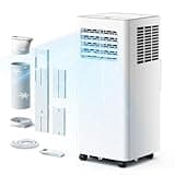 EUHOMY 10,000 BTU Portable Air Conditioners, 4 in 1 Portable AC with Cool, Dry, Fan, Sleep Modes, Room Air Conditioners with 50 dB & 24H Timer, with Remote, for Bedroom, Apartment up to 450 Sq.Ft