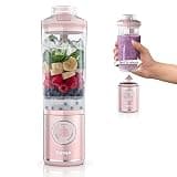 Ninja Blast Max, Portable Blender + Twist & Go, Personal Smoothie, Blend, Ice Crush, 3 Programs, Cordless, 22 oz removable Vessel, Dishwasher Safe, Leakproof, Pink, BC251PK