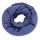 ExaEon Travel Neck Pillow Scarf, 35.4 in Infinity Wraparound Neck Pillow for Airplane Travel, Flexible Soft Polyester Fiber Support for Long Flights, Office Nap, Car and Home Use, Navy Blue