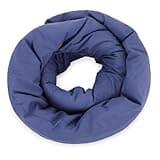 ExaEon Travel Neck Pillow Scarf, 35.4 in Infinity Wraparound Neck Pillow for Airplane Travel, Flexible Soft Polyester Fiber Support for Long Flights, Office Nap, Car and Home Use, Navy Blue