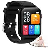 Mothdust 4G Smart Watch with GPS Tracker Fall Detection Two Way Call SOS Emergency Button Waterproof Safety Bracelet Wristband for Seniors Elderly Patients with Dementia Care(Black)
