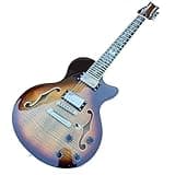 ZOCWJK Electric Guitar 12 Strings Electric Guitar Flame Maple Semi Hollow Body Humbucker Pickup Chrome Hardware,