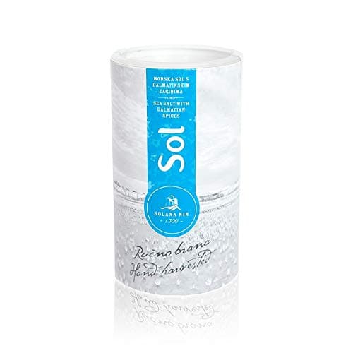 Hersven Croatian Gourmet Adriatic Hand-harvested Sea Salt with Dalmatian Spices Solana Nin - 500g/1.1 lb
