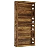 Tall Anti-Tip Bookshelf 70.8" Particle Board