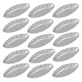 5/10/15pcs Boat Shape Egg Tart Mold, Aluminum Cookies Fruit Cake Moulds For Kitchen Pudding Pastry Baking Decorating Tools