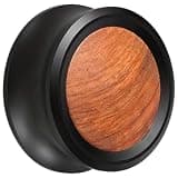 POPETPOP Turntable Stabilizer Weight for Vinyl Record Player, 3-inch Aluminum and Wood Disc Clamp, Provides Improved Vibration Control and Reduces High-Frequency Errors for Music Parties