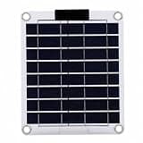 Zunate Panel Charger, Bifacial Monocrystalline Silicon Fast Charging Portable Solar Panel with Dual Type C Ports for Camping, Travel, and Outdoor Activities