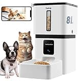 Yakry Automatic Dog Feeder with Camera - 8L/33 Cups Smart Pet Feeder for Small/Medium Dogs & Cats, 5GHz/2.4GHz WiFi App Control, 1080P HD Night Vision, 2-Way Audio, Timed Dry Food Dispenser Indoor