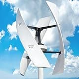 Tsampa Vertical Axis Wind Turbine Generator 20000W Low Noise Vertical Wind Turbine,3 Phase AC 12V 24V 48V 220V Vertical Axis Energy Generator Wind Power Kit for Home Energy Supplementation(48V)