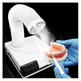 Desktop Polishing Dust Collector, Dental Model Suction Extractor with Retractable Tube and LED Lamp, Strong Power Nails Fan Remover